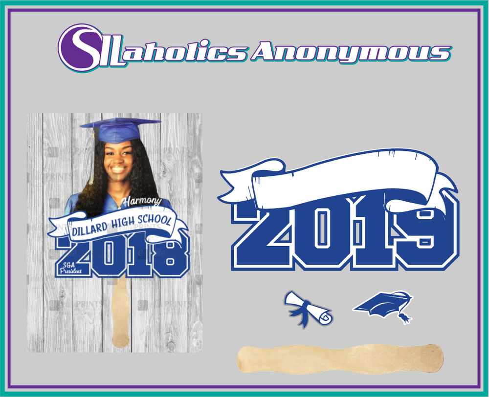 HS INK Digital Graduation Fan Template Banner Style 2 2024-2029Templates