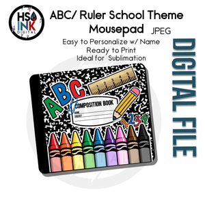 
                  
                    HS INK Digital Notebook School Theme Mousepad Design File
                  
                