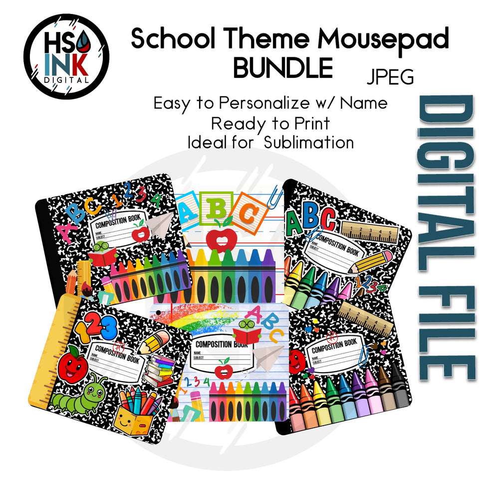 
                  
                    HS INK Digital Notebook School Theme Mousepad Design File
                  
                