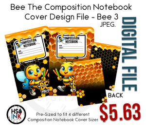 
                  
                    HS INK Digital Bee Theme Composition Notebook Covers Design File
                  
                