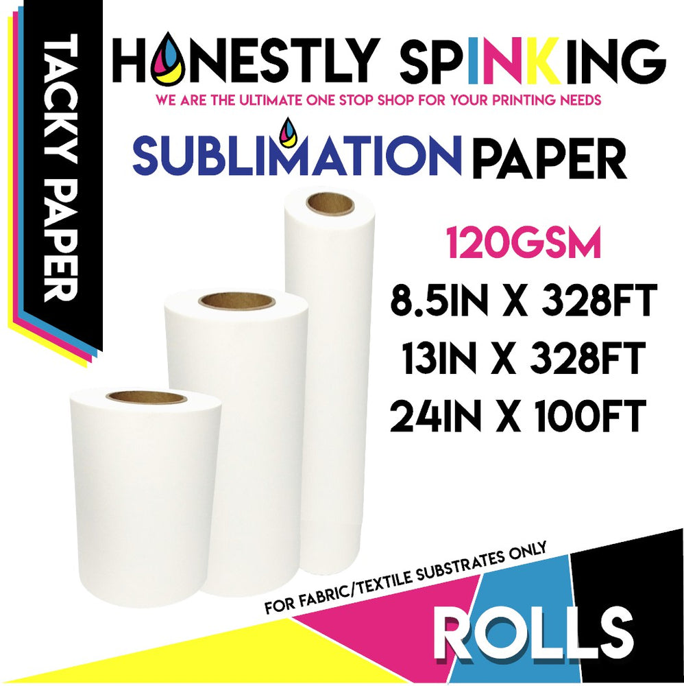 Honestly SpINKing INKcredible Tacky Sublimation Paper Rolls