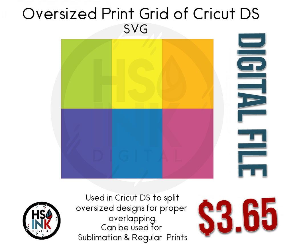 HS INK Digital Cricut DS Oversized Print Grid