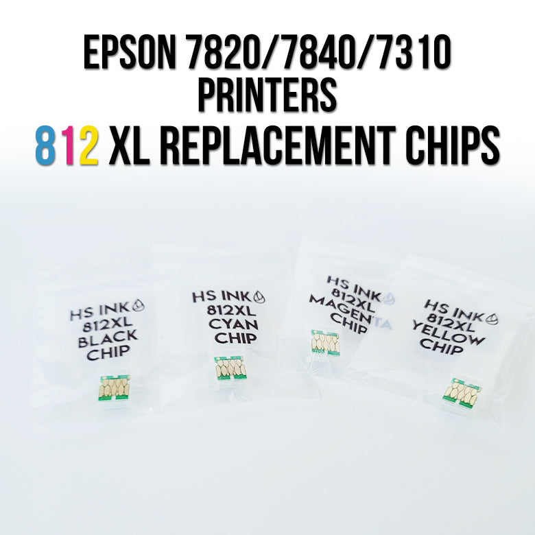 Honestly SpINKing Epson 812 XL Replacement Chips for WF 7820 / 7840/ 7 ...