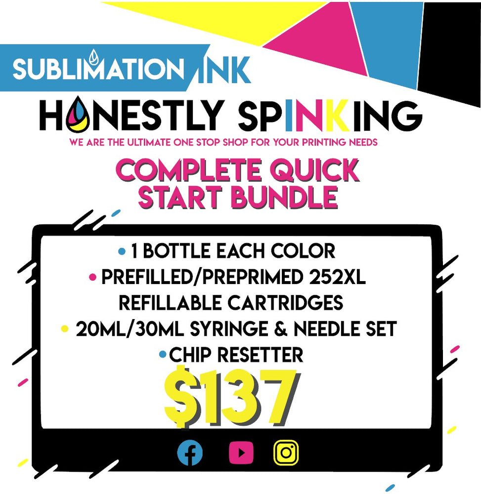 
                  
                    Honestly SpINKing INKcredible Sublimation Ink QUICK START Bundle
                  
                