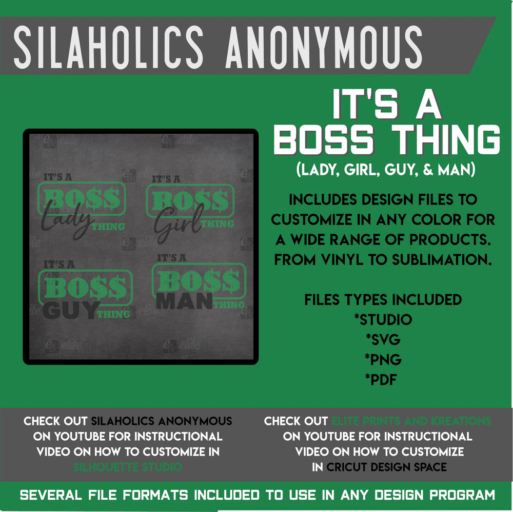 It's a BOSS (Girl, Lady, Guy and Man) Thing Design Bundle