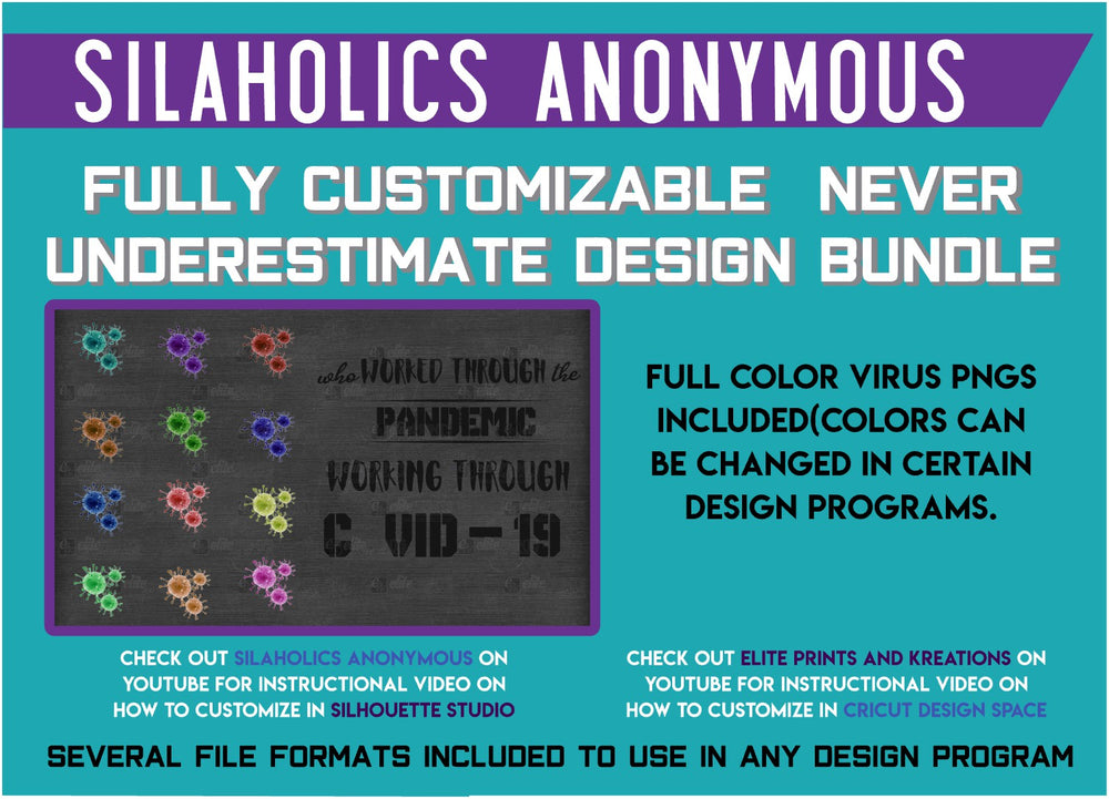 
                  
                    HS INK Digital Customizable Never Underestimate Design - Virus Edition
                  
                