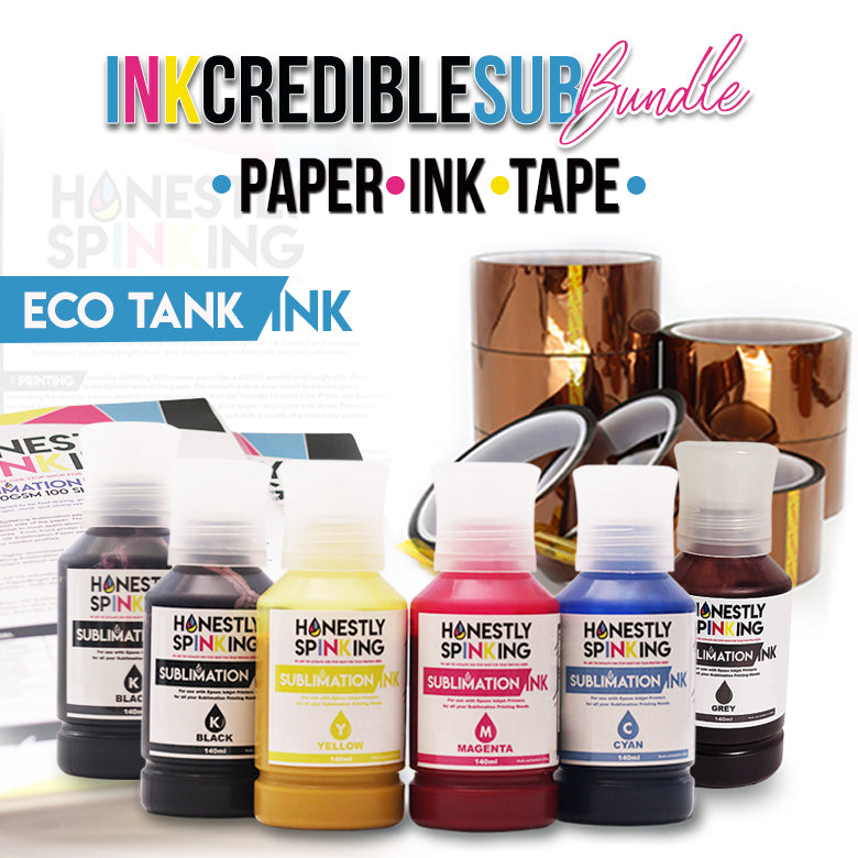 HS INK 365 INKcredible Sublimation Bundle for Eco Tank Printers